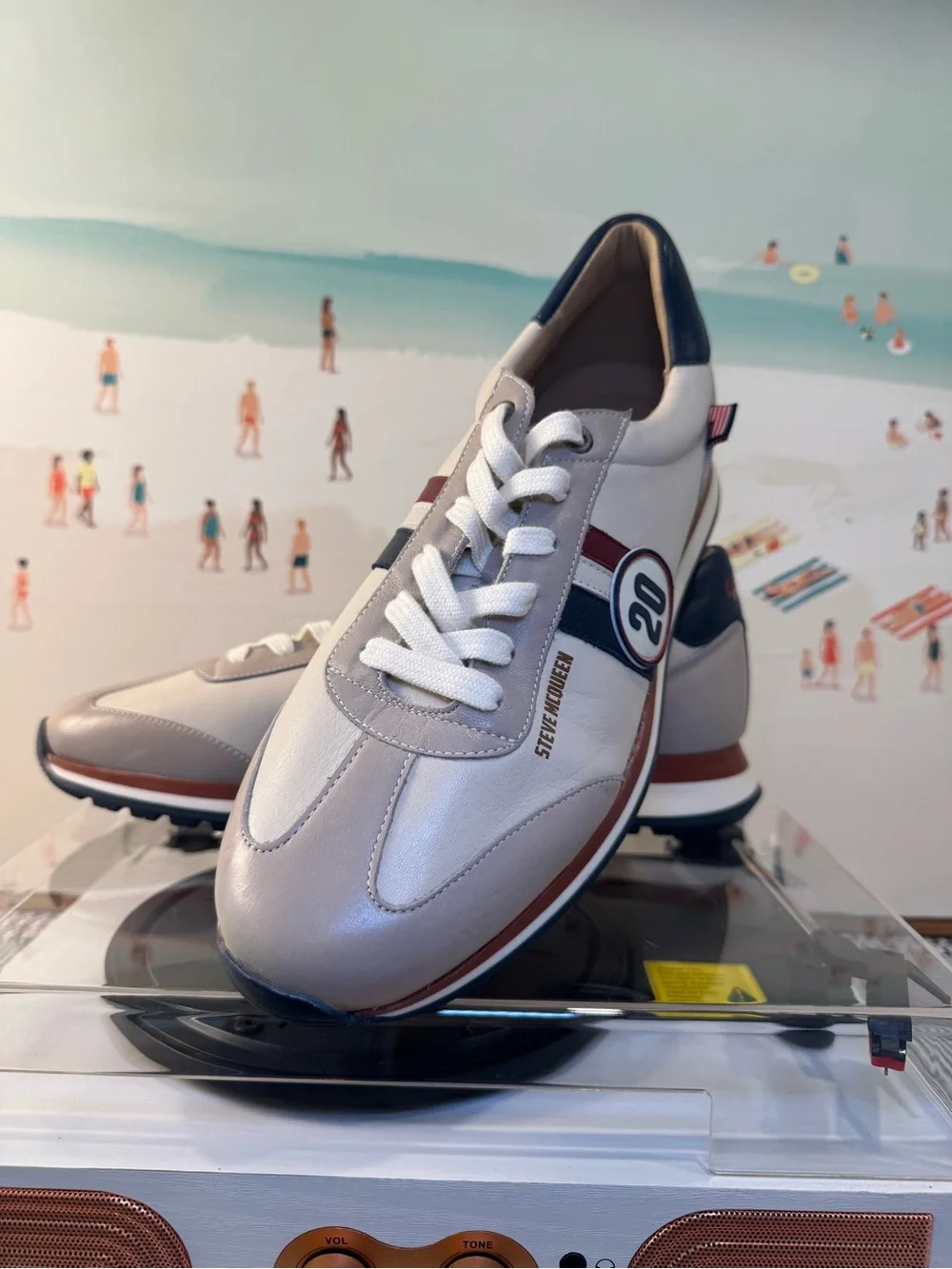 Steve McQueen Le Mans Cool Leather Sneakers Men’s 10 EU 43 Racing #20